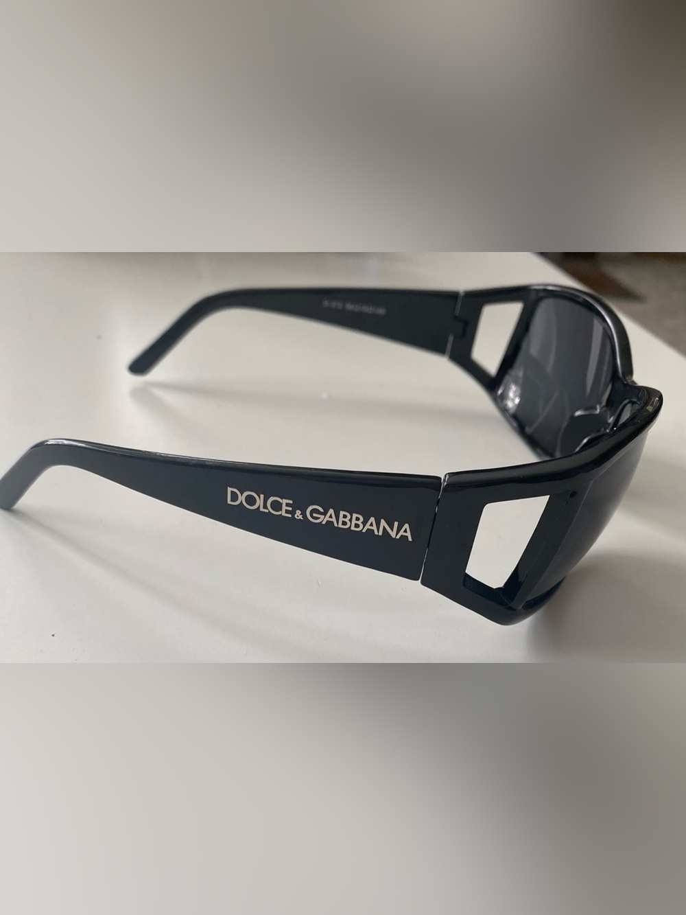 Dolce & Gabbana Black Sunglasses with White Logo